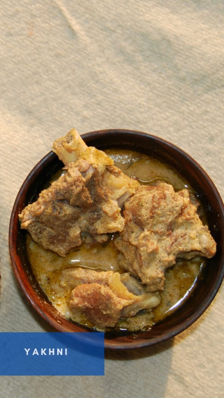 Yakhni – Lamb Cooked in Yogurt and Herbs: